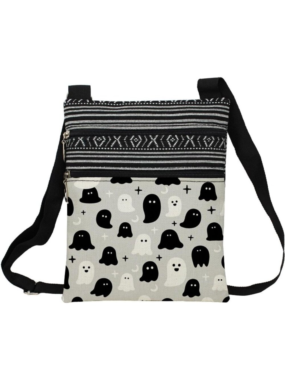 🎃Women's Spook Halloween Theme Printed Small Ethnic Zipper Crossbody Bag